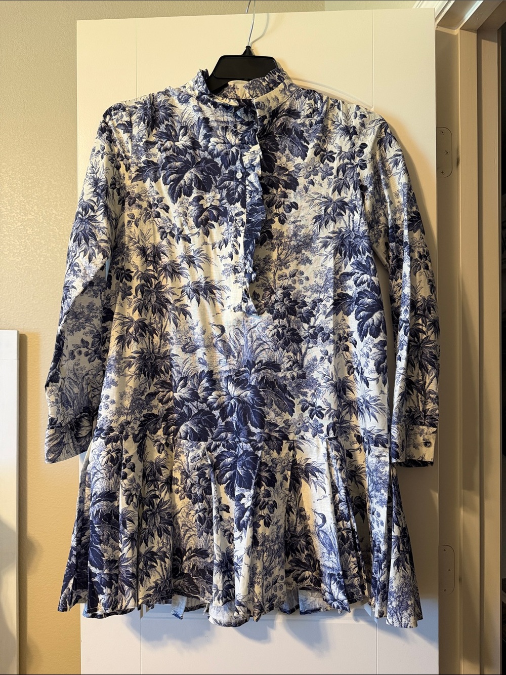 Tuckernuck Tate Blue and White Floral Mini Dress